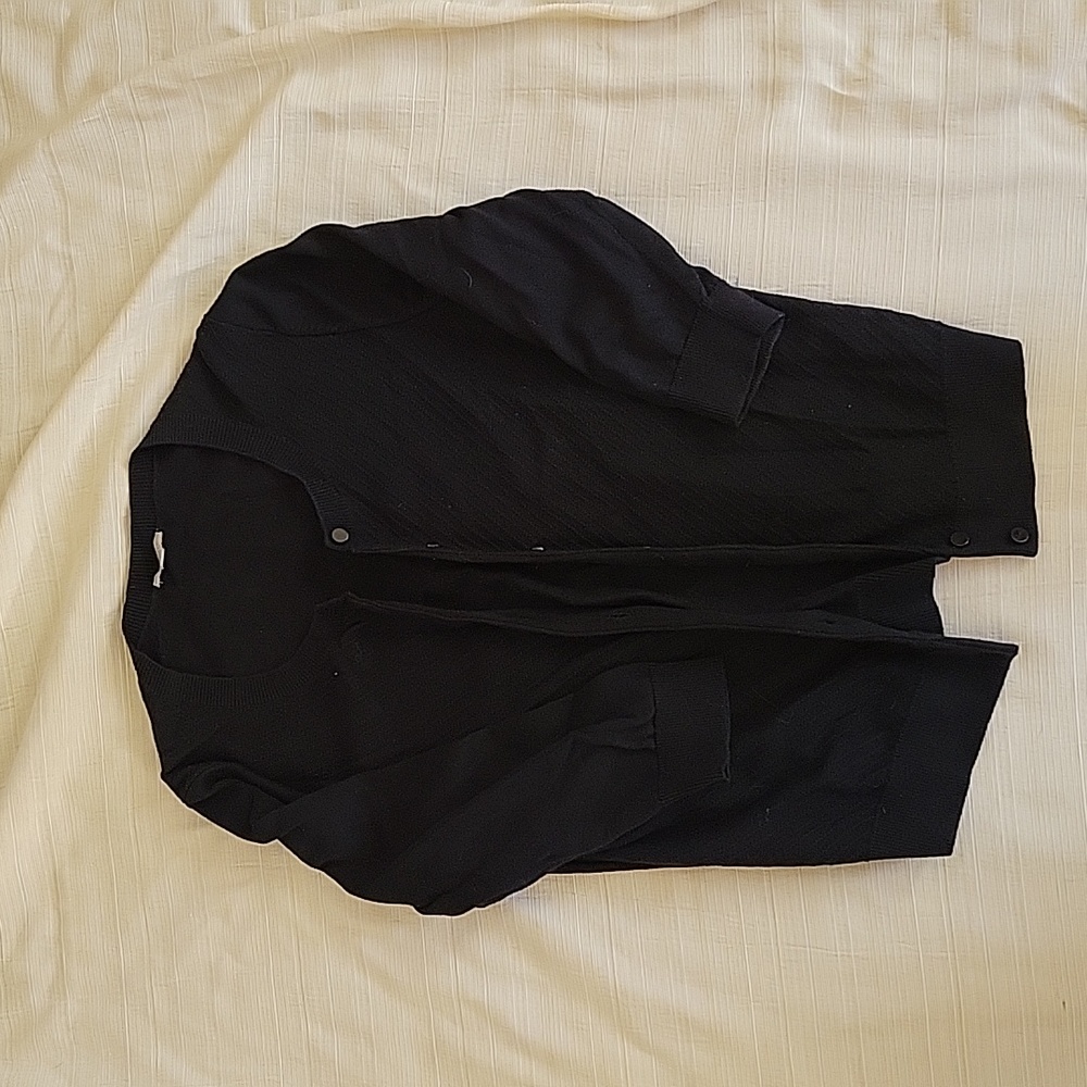 Talbots black button cardigan mP (medium petite)